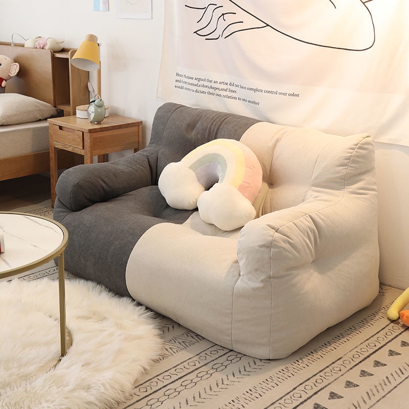 Ghế sofa lười tatami bean bag phòng ngủ ♤❍Ghế sofa lười tatami đôi căn hộ nhỏ cho thuê nhà bean bag cô gái net người nổi