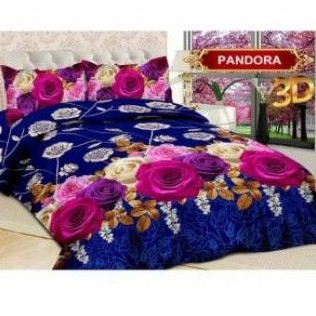 PANDORA Bonita Ga Trải Giường Vải Lanh Họa Tiết 3d 4 Uk 100x200