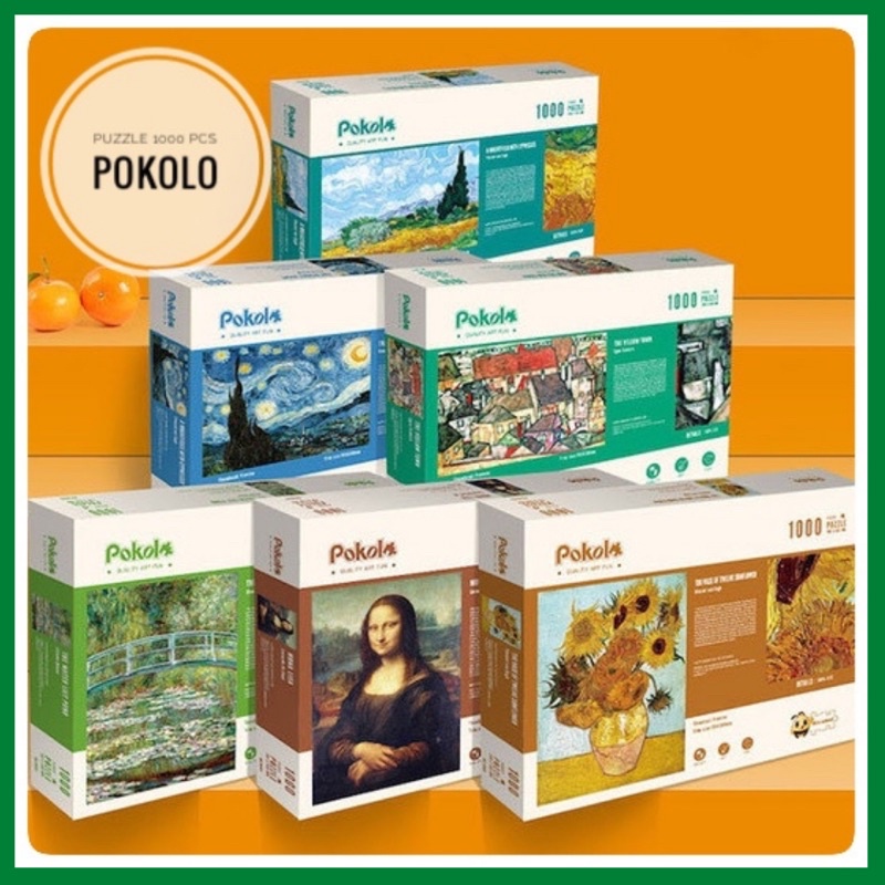 Bộ xếp hình thông minh 1000 miếng Pokolo Puzzle 1000 pcs chất lượng cao giải tỏa căng thẳng kích thích trí thông minh