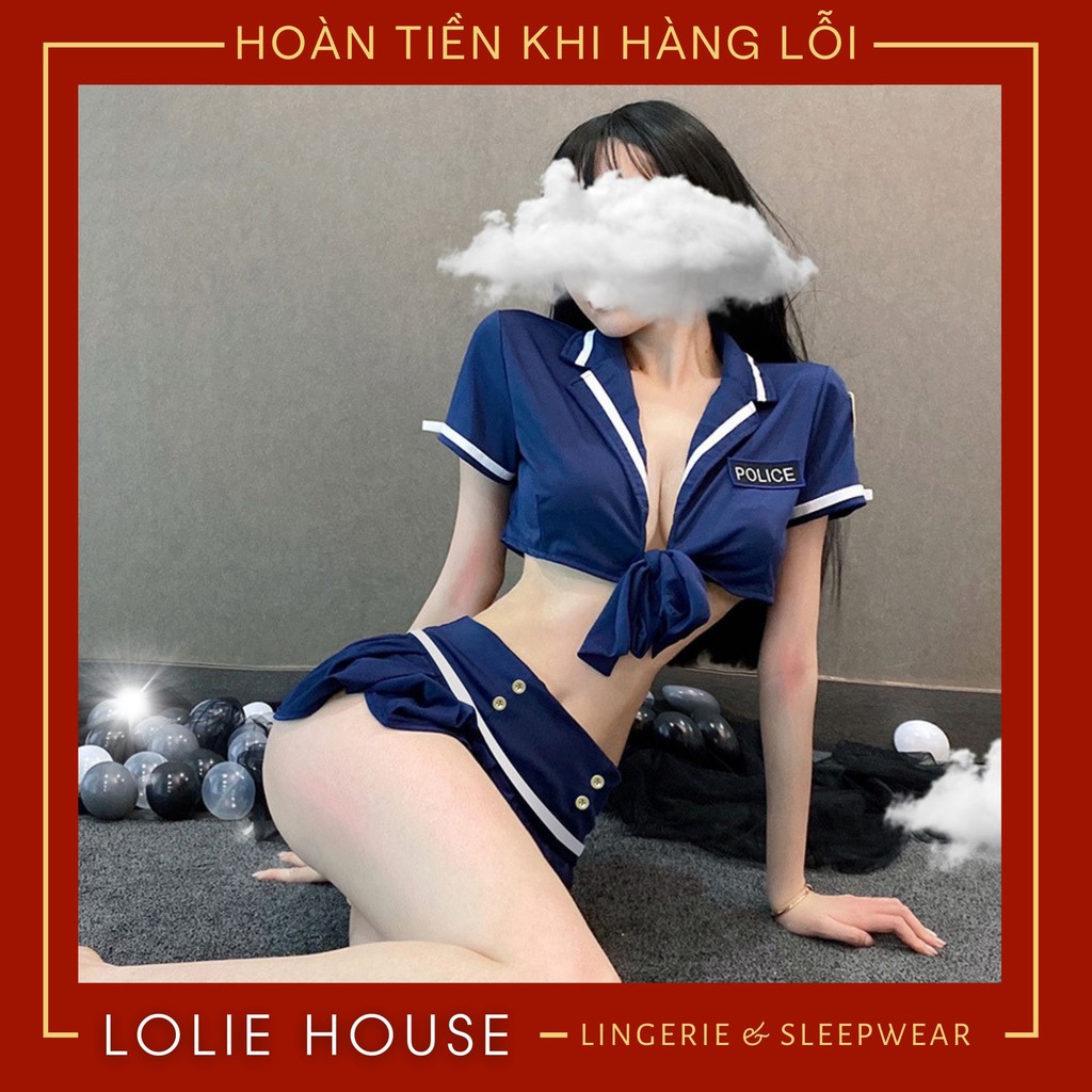 Cosplay cảnh sát sexy gợi cảm - Đồ ngủ cosplay cảnh sát sexy LOLIE HOUSE - CP33