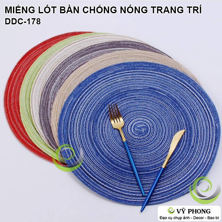 THẢM LÓT BÀN ĂN CHỐNG NÓNG MIẾNG LÓT PHONG CÁCH BẮC ÂU DECOR TRANG ĐẠO CỤ CHỤP ẢNH SẢN PHẨM INS DDC-178