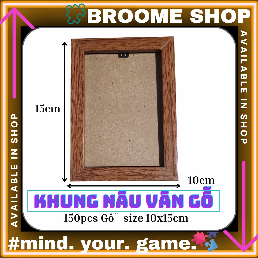 [38x52cm] Khung tranh xếp hình puzzle cho 150pcs 10x15 cm 500 mảnh và 1000 mảnh gỗ Trang trí để bàn hoặc treo tường