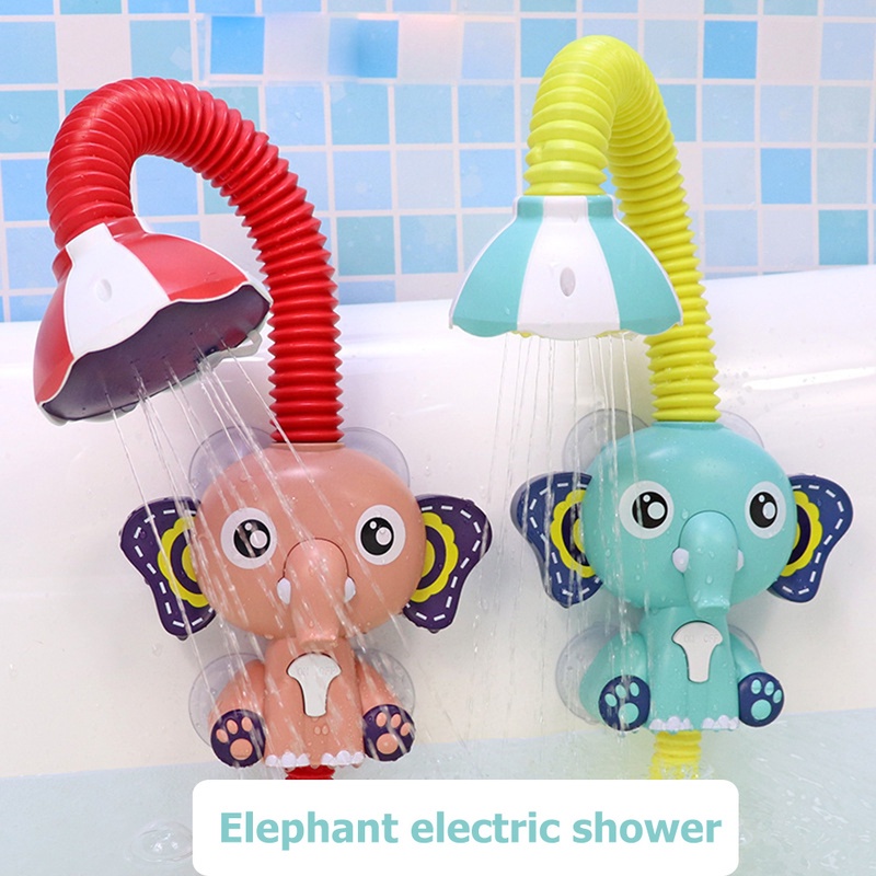Đồ Chơi Nhà Tắm Cho Bé Hình Chú Voi Xoay 360 Độ° Đồ Chơi Vòi Sen Phun Nước Có Giác Hút Mạnh Điều Chỉnh Được Được Dành Cho Trẻ Em