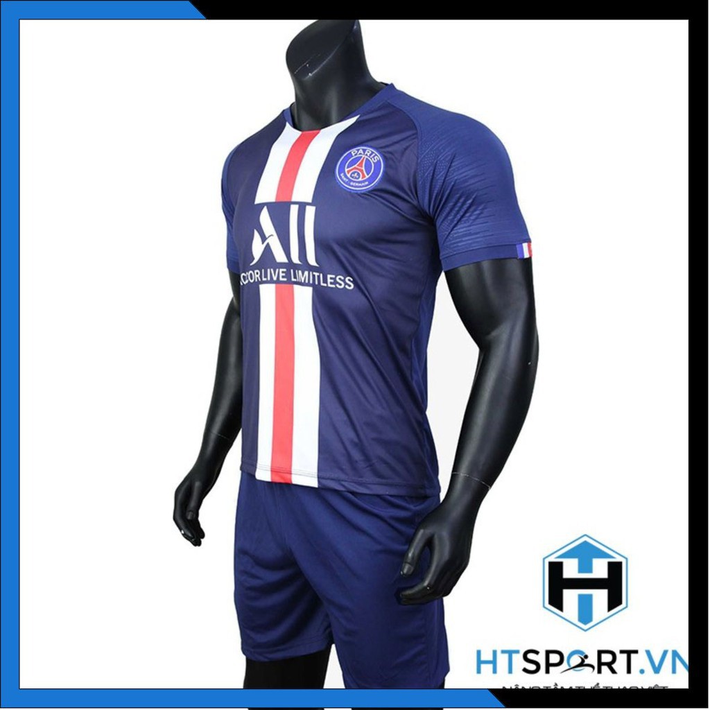 Áo PSG Thun Lạnh cao cấp Chính Hãng, Áo đấu Paris Saint-Germain Xanh Đen Xịn