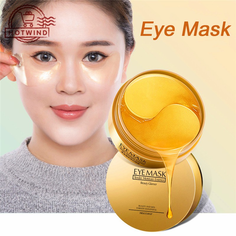 [Hàng mới về] Bộ 30 cặp mặt nạ mắt vàng 24K giúp dưỡng ẩm chống lão hóa tiện lợi