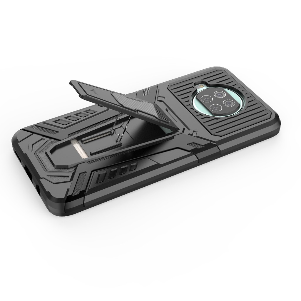 Ốp lưng Mi 10T Lite / Note 9 Pro 5G Iron Man Pro chống sốc giá đỡ chân đế xem phim cao cấp