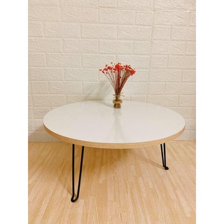 Bàn Tròn gỗ MDF 60cm Chân Xếp Gọn