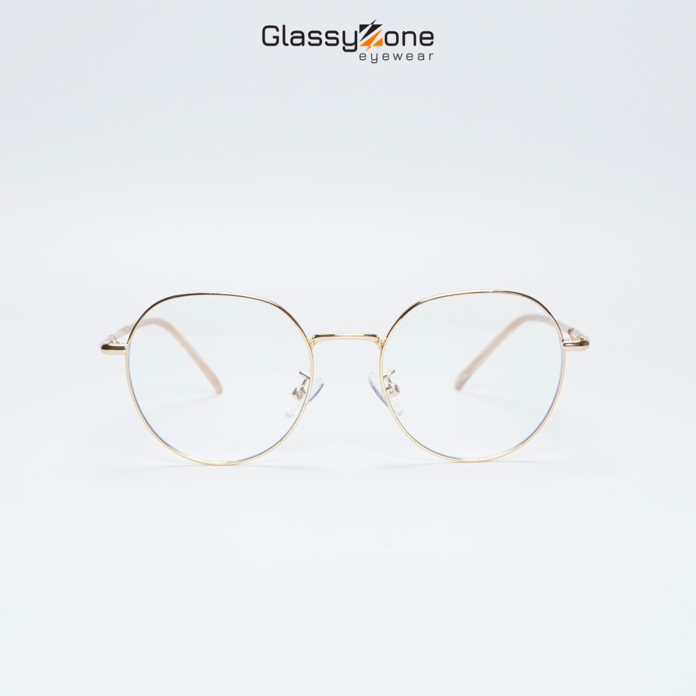 Gọng kính cận, Mắt kính giả cận kim loại Form Oval Unisex Nam Nữ thanh mảnh Katasahi - GlassyZone