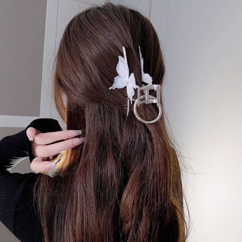 Kẹp Tóc Hình Cá Mập Đơn Giản Và Tinh Tế Bằng Kim Loại 2022 Cho Nữ