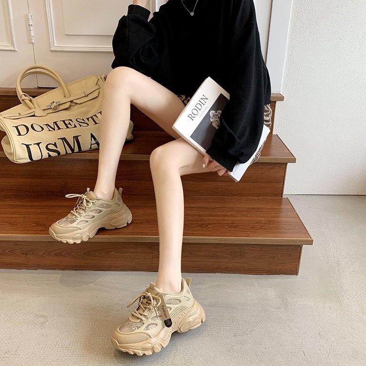 Giày Thể Thao Đế Dày Phối Lưới Thoáng Khí Thời Trang Mới 2022