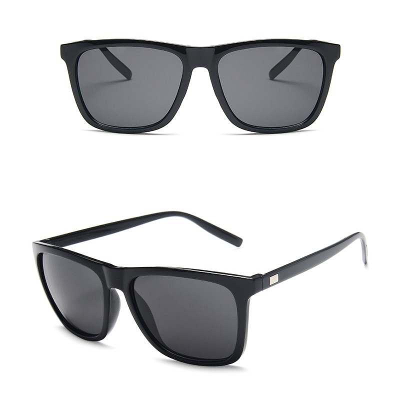 Kính Mát Gọng Vuông Bằng Nhựa Thời Trang Cho Nam