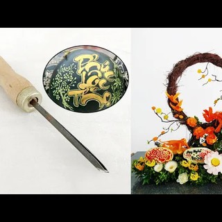 Bộ 3 dao tỉa củ quả cán gỗ