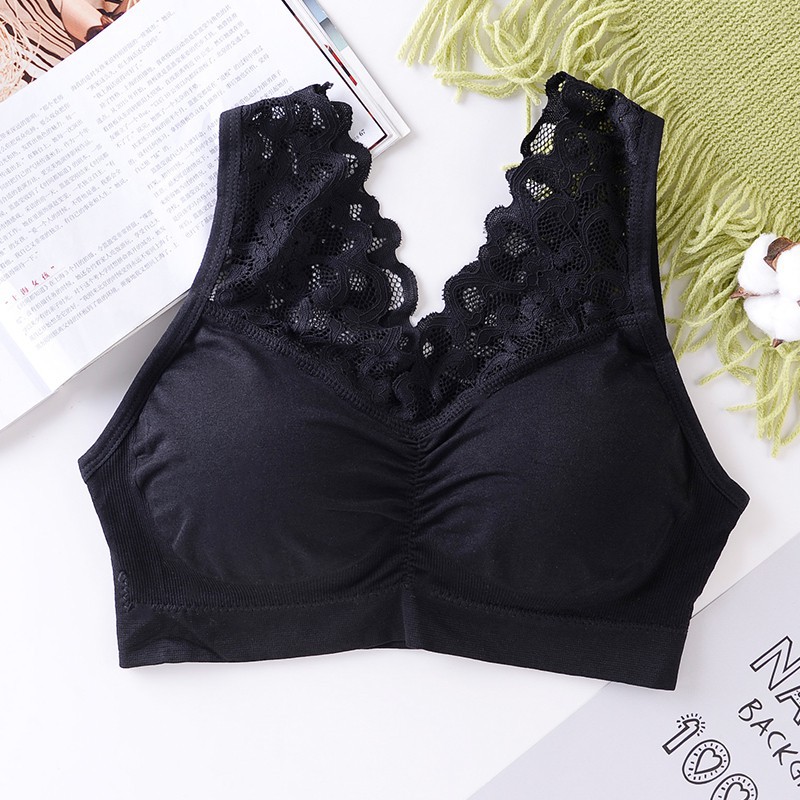 Áo Ngực Ren Không Gọng Cổ Chữ V