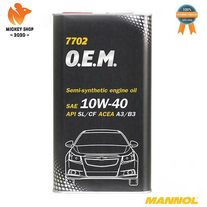 [Pro] Nhớt MANNOL 10W-40 SL/CF O.E.M Cho Xe Chevrolet, Opel 7702 – 4L Hàng Đức Cao Cấp Chính Hãng – Mickey2020shop