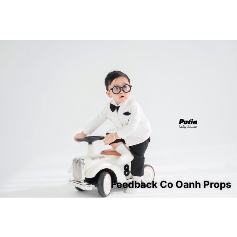 Vest Trắng hai hàng nút siêu cưng cho bé