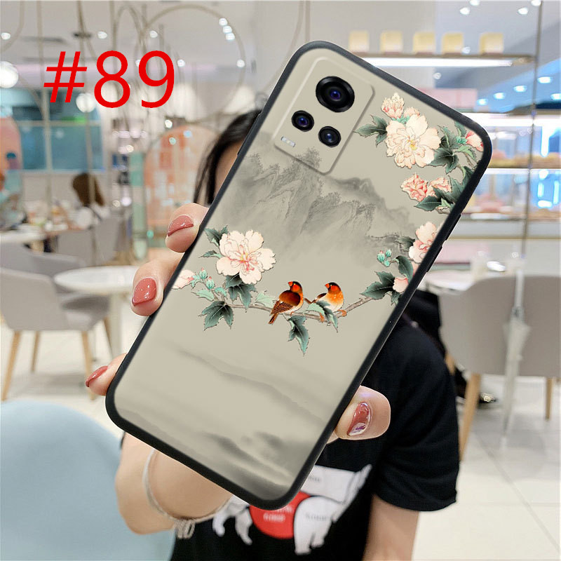 Compatible for iPhone 15 14 Pro Max 13 12 mini 6S 6 7 8 Plus 11 Pro X XR XS Max se 2020 Ốp điện thoại in hình phong cách Trung Hoa thích hợp