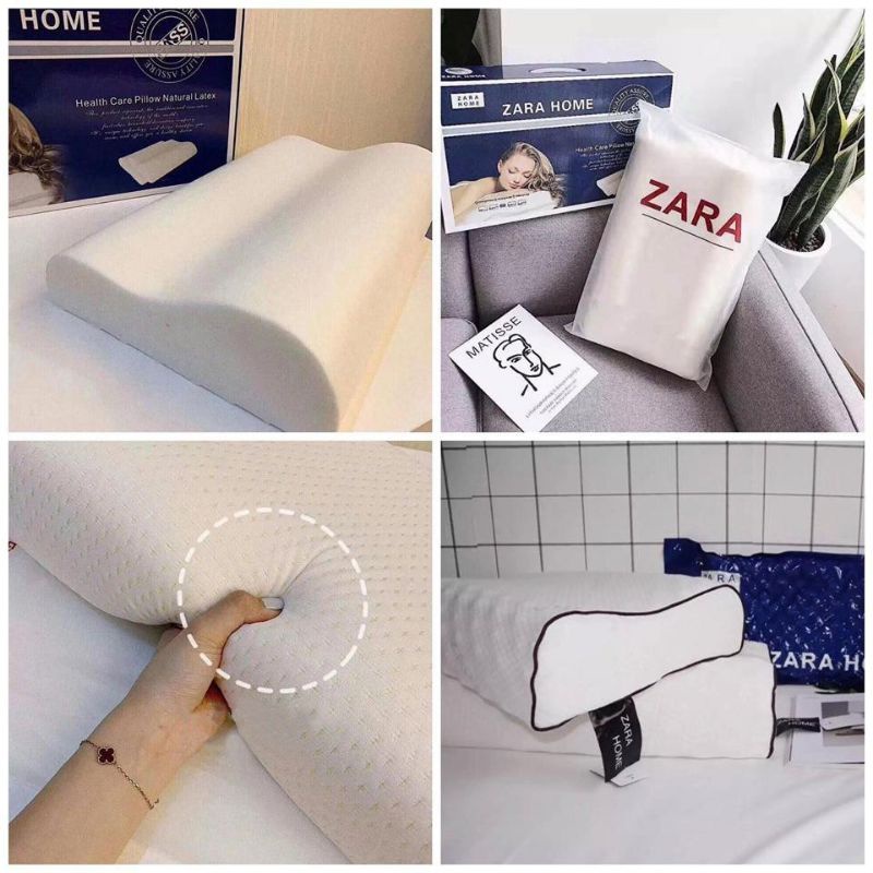 GỐI CAO SU NON ZAZA - GỐI CAO SU NON THIẾT KẾ GỢN SÓNG RẤT TỐT CHO NGƯỜI MẤT NGỦ