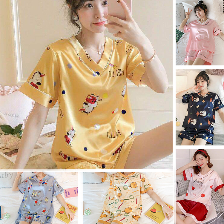 Lụa băng Ngắn tay Đồ mặc nhà Đồ ngủ yy001 #2 | BigBuy360 - bigbuy360.vn