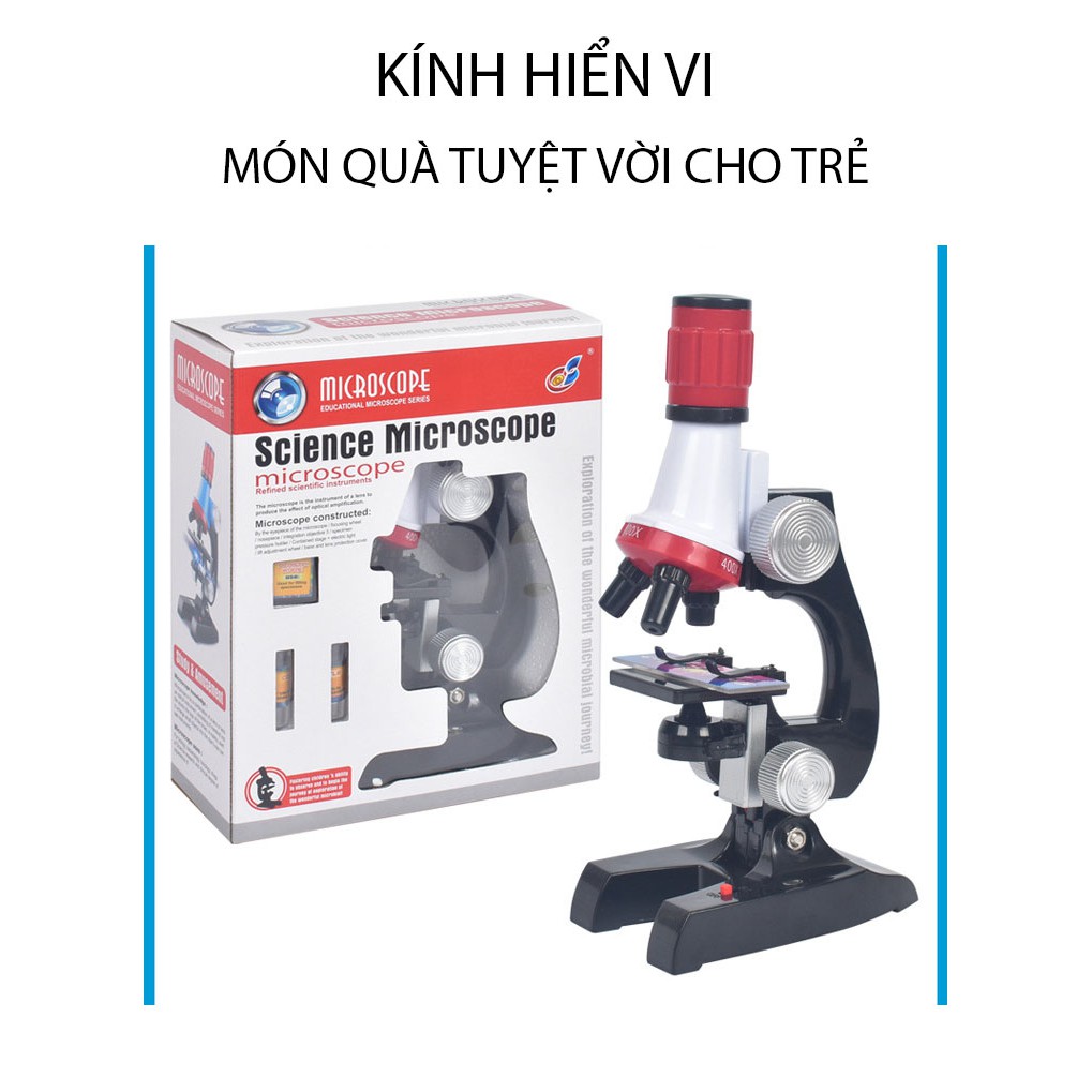 Bộ kính hiển vi quang học đồ chơi cho bé - Kính hiển vi 1200x