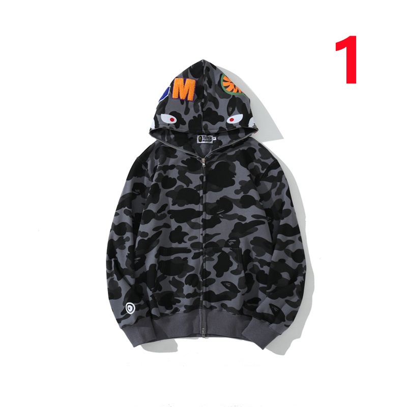 Áo Khoác Hoodie Cotton Tay Dài Có Khóa Kéo Thời Trang Đường Phố BA &amp; PE Unisex