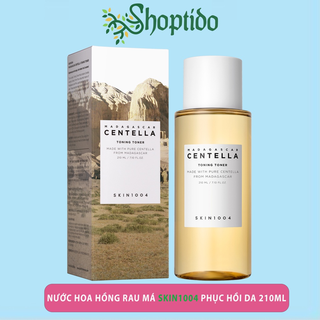 Nước hoa hồng skin1004 Madagascar Centella Toning toner rau má phục hồi và tái tạo ta 210ml NPP SHOPTIDO