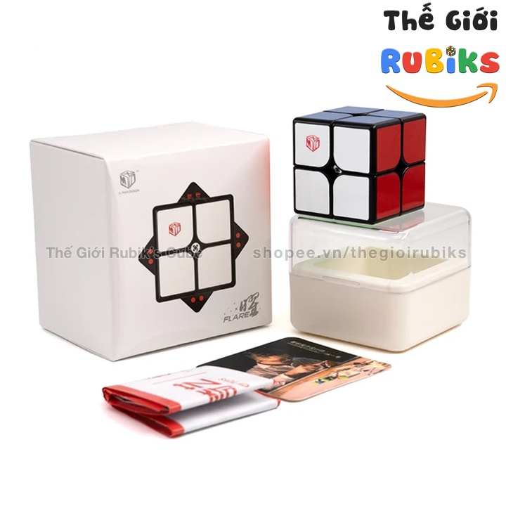 QiYi XMan Flare 2x2 M Rubik X-man Design Flare 2x2x2 có nam châm sẵn.