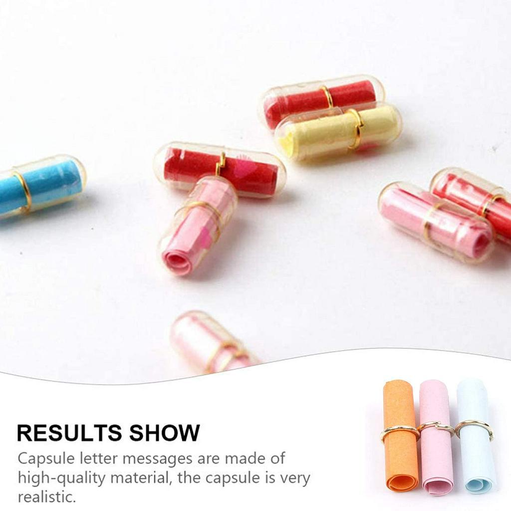 Set 100 Viên Nang Mini Nhiều Màu Sắc Dùng Làm Quà Tặng Valentine