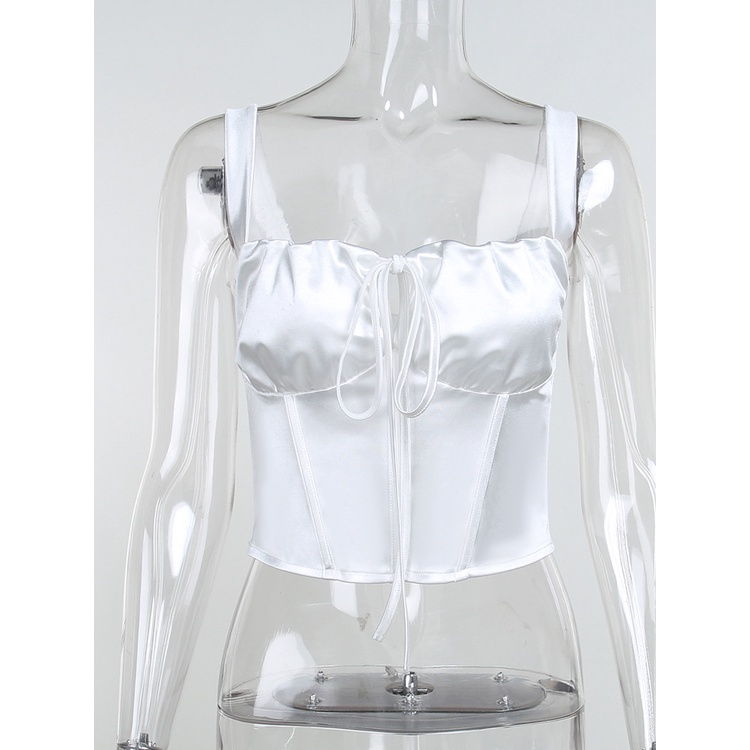 Áo Kiểu Cắt Thấp Eo Đính Nơ Quyến Rũ Dành Cho Nữ 2022