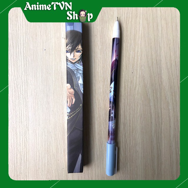 Bút Viết cao cấp Anime Code Geass Hangyaku No Lelouch - Dạ bi mực đen kèm hộp in hình thân bút và hộp