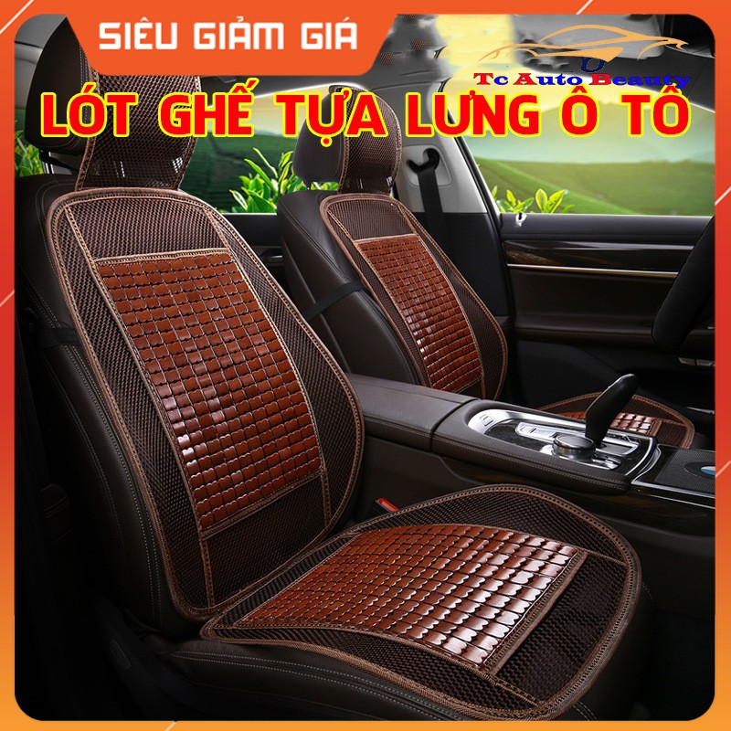 Tấm lót ghế và tựa lưng ô tô, xe hơi, xe tải, xe khách, bằng tre mát mẻ vào mùa hè, ấm áp vào mùa đông