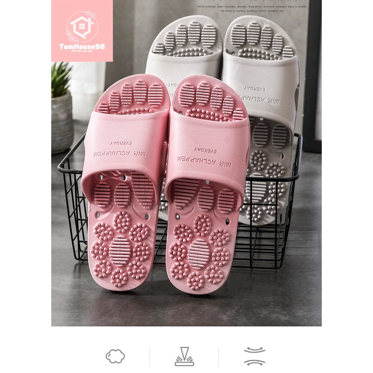 Dép Hạt Massage Chân, Dép Đi Trong Nhà Phong Cách Hàn Quốc
