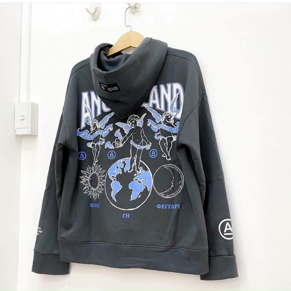 Áo Hoodie Nỉ Ngoại In ANGEL LAND Rõ Đẹp, Không Bong Tróc - Shop3nunisex