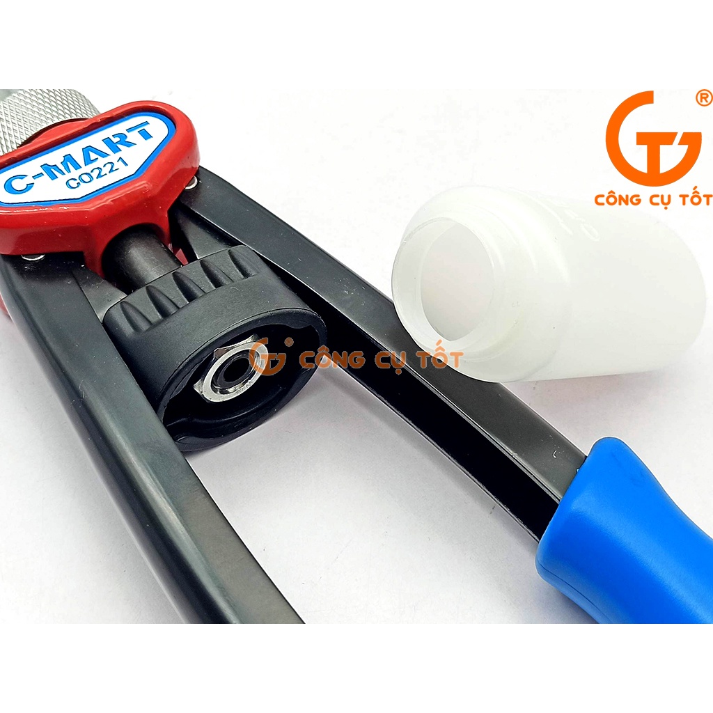 Vam rút đinh tán river đầu xoay 4 lỗ 3.2-4.0-4.8-6.4mm tay 13 inch 325mm C-Mart Đài Loan