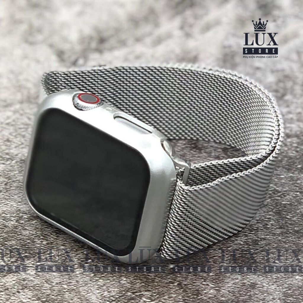 Dây kim loại không gỉ thép milan cho Apple Watch đồng Hồ Thông Minh iWatch 1/2/3/4/5/6/7/SE size 38/40/41/42/44/45mm