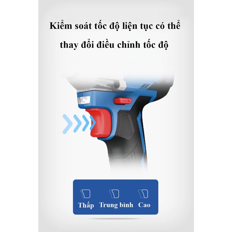 Máy Bắt Ốc Dùng Pin Dongcheng DCPB298 BM Động Cơ Không Chổi Than Tặng Kèm 2 Pin – Hàng Chính Hãng