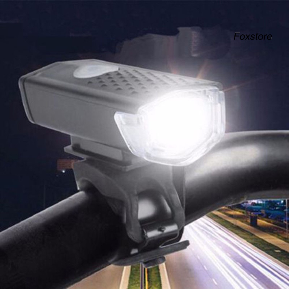 Đèn LED USB xoay 360 độ gắn phía trước và sau xe đạp