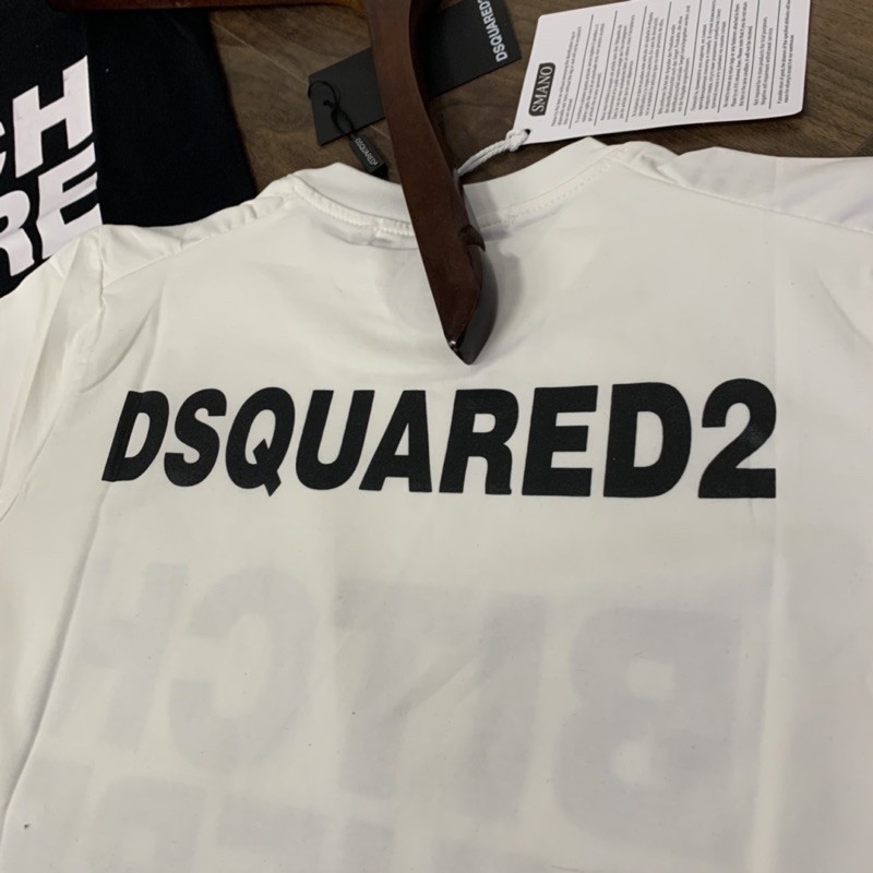 Áo phông DSQ in chữ Bitch Where hai mặt | BigBuy360 - bigbuy360.vn