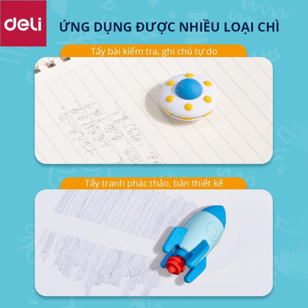 Tẩy hình dáng phi hành gia Deli mẫu ngẫu nhiên - 71087 [Deli]