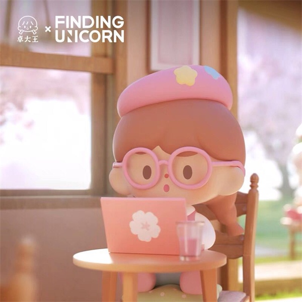 ★Hgtoys★  Búp Bê F.UN Zhuodawawang Hoa Anh Đào Trang Trí Quán Cà Phê Mù Thời Thượng