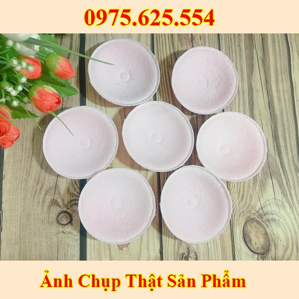 Set 2 Miếng lót thấm sữa bằng vải giặt được, loại dày (SIÊU BỀN)