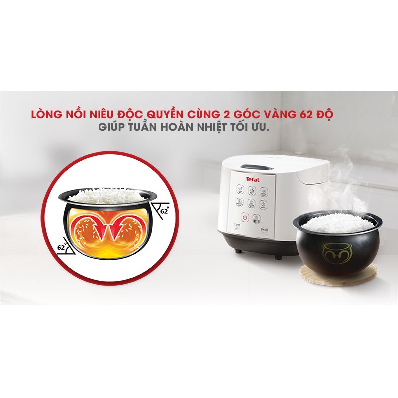 Nồi cơm điện tử Tefal 1.8 lít RK73DMX-028 GOG069