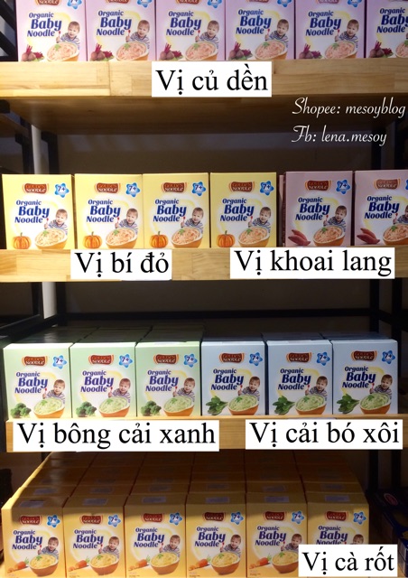 Mì sợi hữu cơ cho bé đủ vị (7m+)