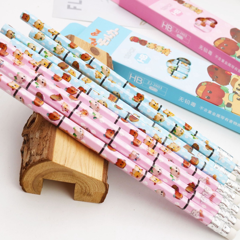 Gôm tẩy hình bút chì phong cách Nhật Bản