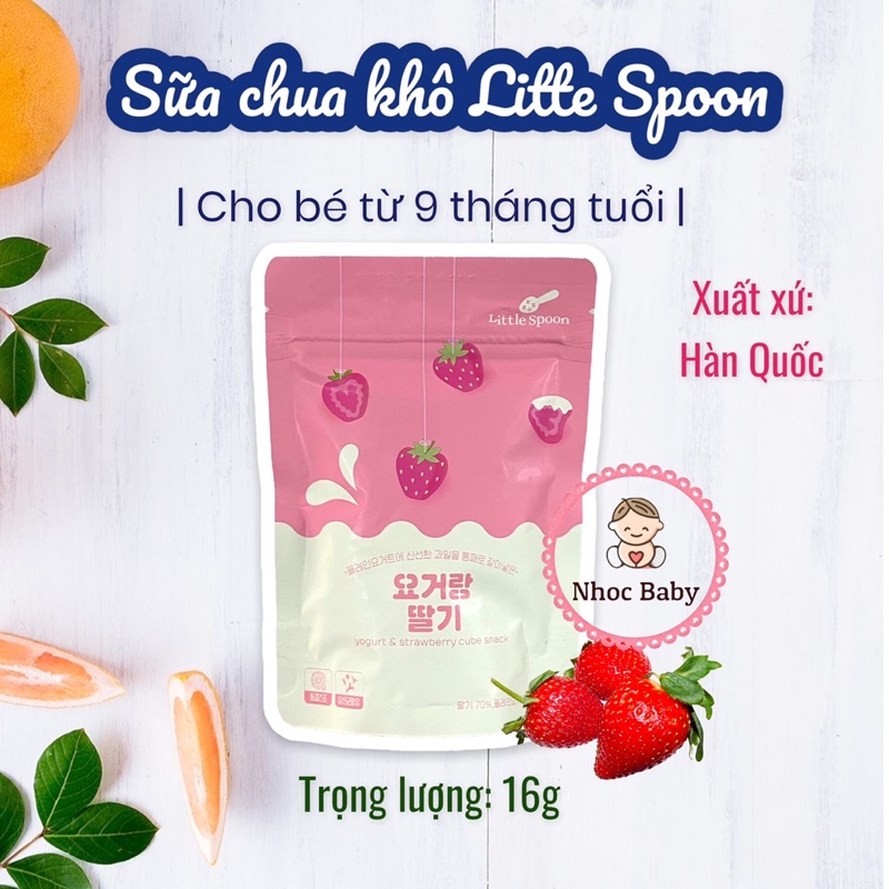 Little Spoon | Sữa chua khô &amp; trái cây sấy lạnh cho bé 9m+ (date 4/2024)