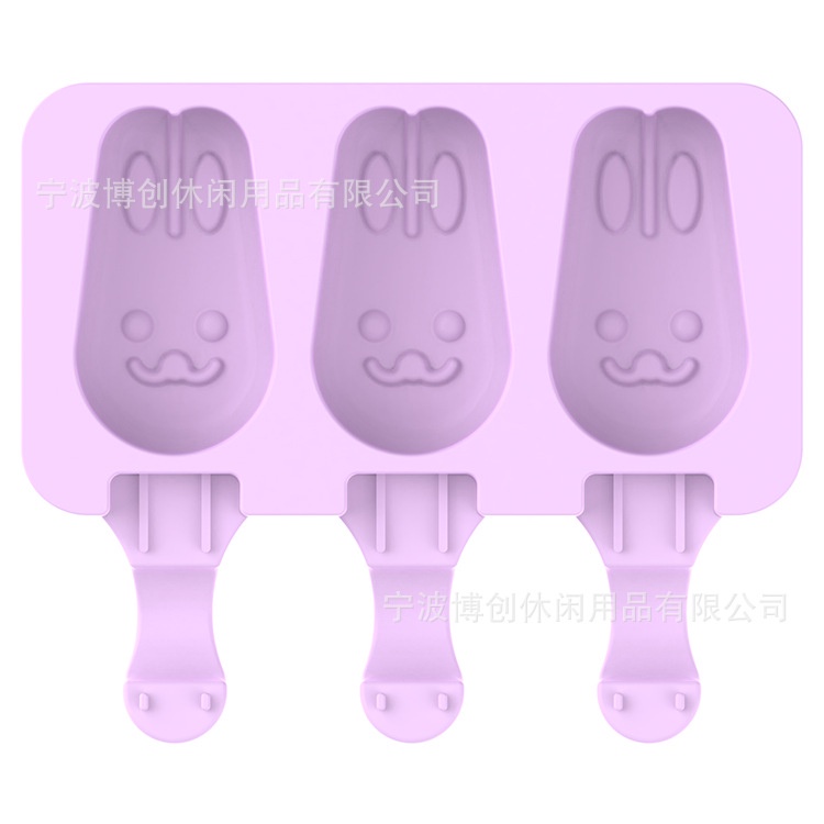 Khuôn silicone TAILI làm kem que có nắp đậy tiện dụng cho trẻ nhỏ