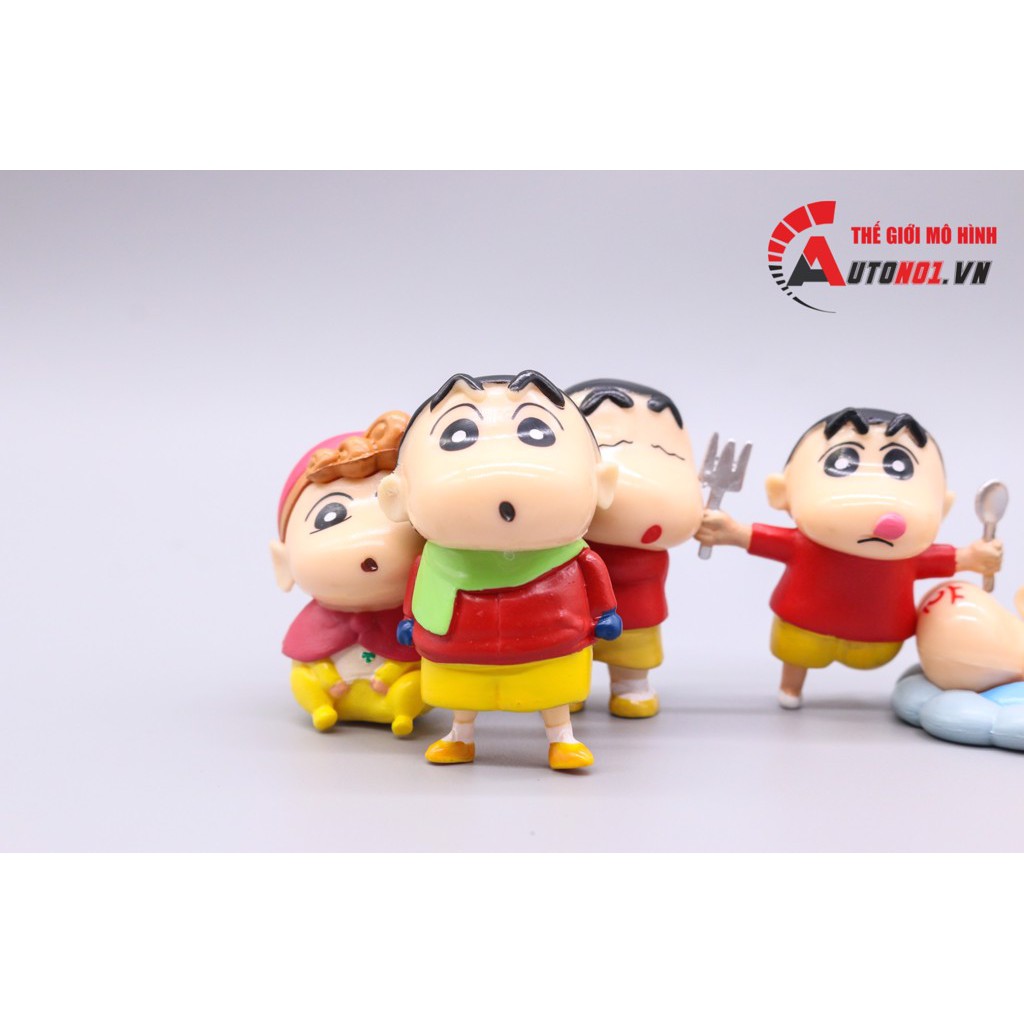 MÔ HÌNH NHÂN VẬT SHIN CÂU BÉ BÚT CHÌ SET 8 CON 6CM 6916