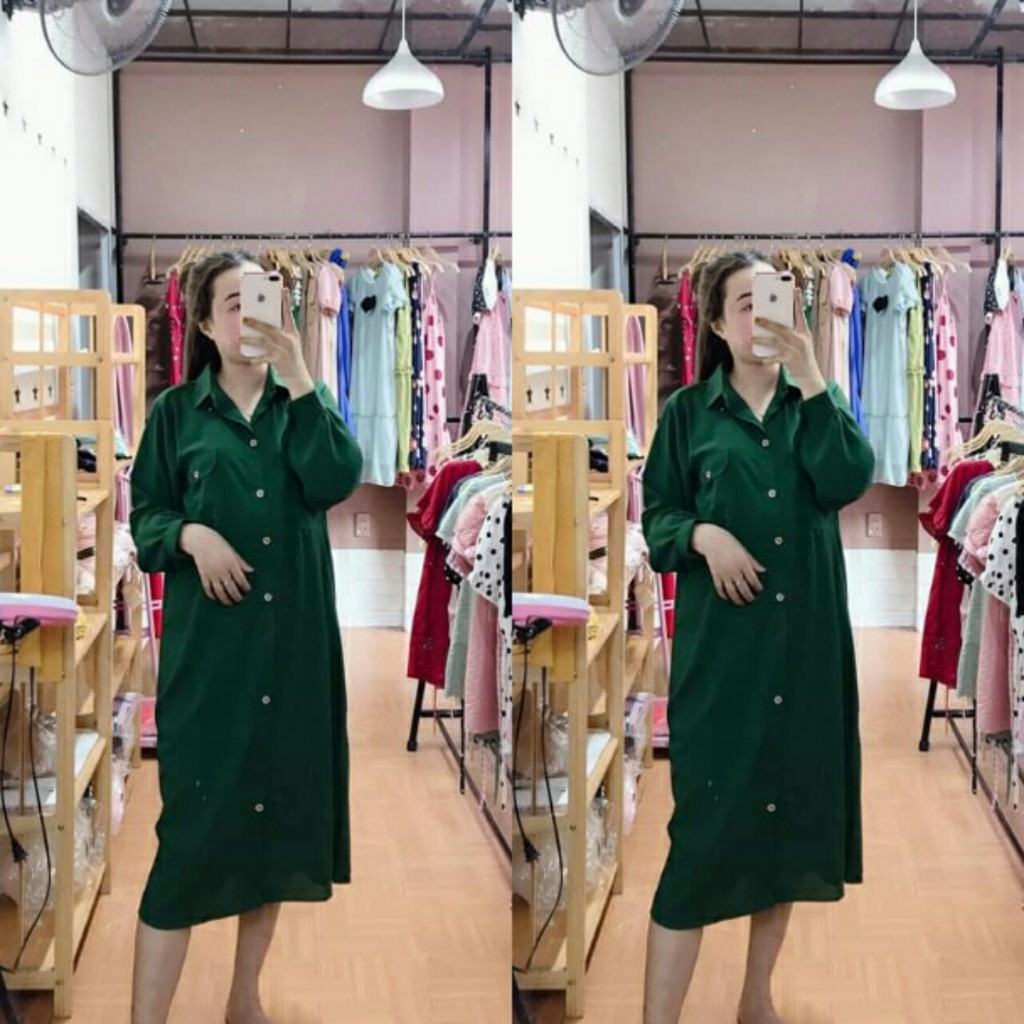 Váy bầu công sở BDE606 kết hợp sau sinh