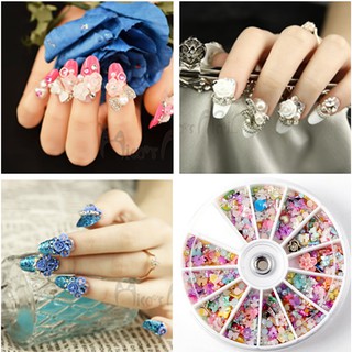 HOT SALE Box of 1200 sparkling nail stones