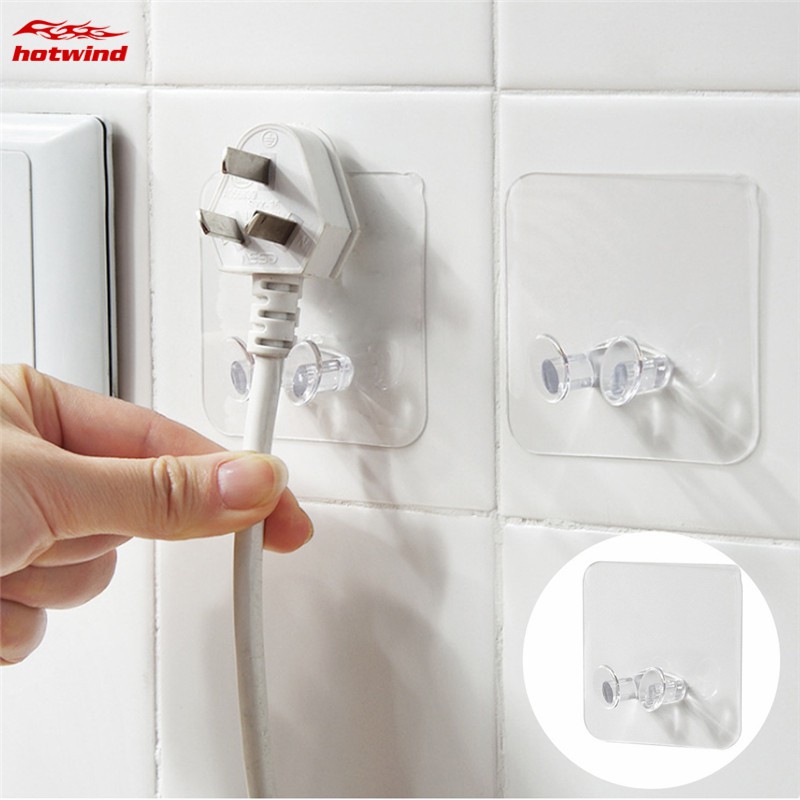 HW Móc Dán Tường Treo Phích Cắm Điện Tiện Lợi