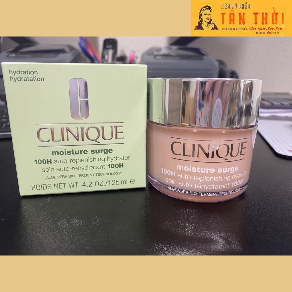 [Đủ Bill] 125ml Kem Dưỡng Clinique Hồng 100H mới - Moisture Surge Auto-Replenishing Hydrator